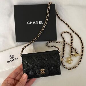 Chanel Small Crossbody Wallet Chain Strap VIP/GWP